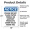 Signmission Please Do Not Flush Paper Towels, 18 in W x Rectangle, Vinyl Decal OS-2PACK-NS-D-1824-V-17382 - alternate 4